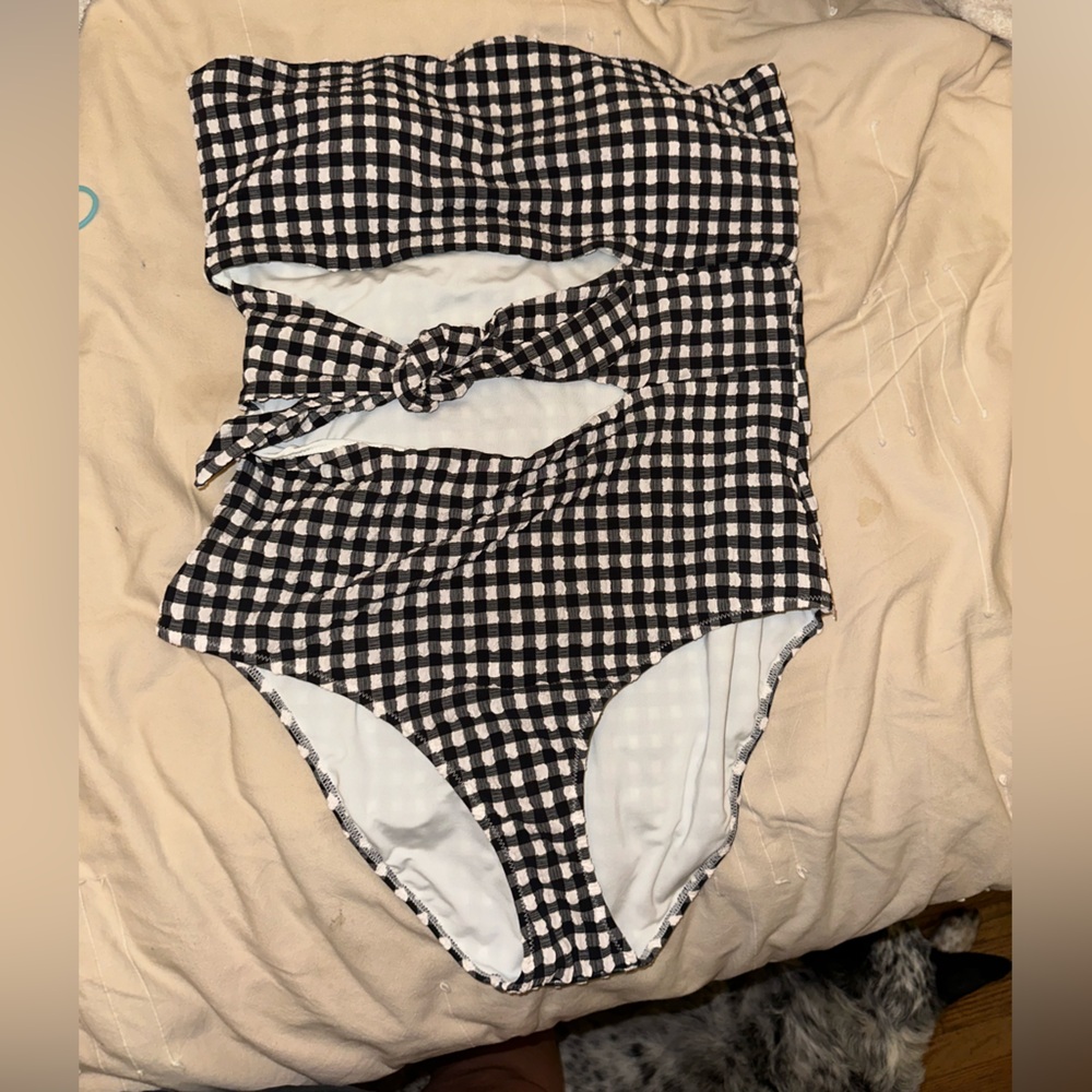 Aerie one piece plaid swimsuit